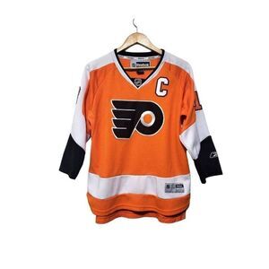 Reebok NHL Philadelphia Flyers #18 Mike Richards Youth L/XL Flyers Hockey Jersey